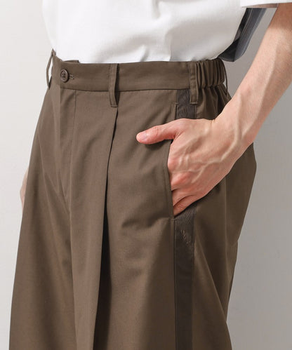 THE SHOP TK TR 寬版側邊條紋長褲