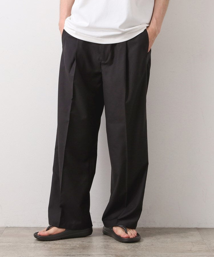 THE SHOP TK TR 寬版側邊條紋長褲