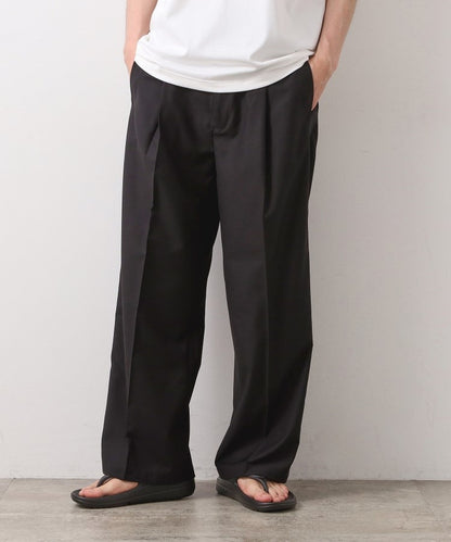 THE SHOP TK TR 寬版側邊條紋長褲