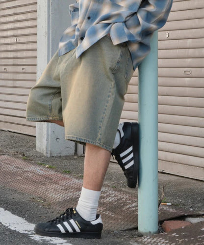 WEGO baggy denim shorts 寬鬆牛仔短褲