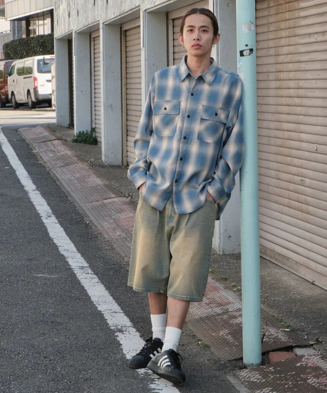 WEGO baggy denim shorts 寬鬆牛仔短褲
