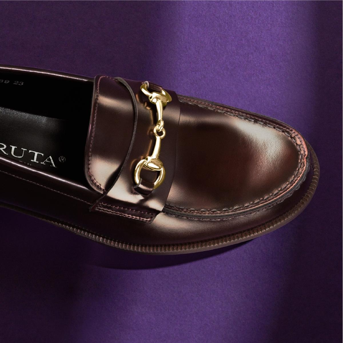 日本製HARUTA 金屬飾扣樂福鞋 #239