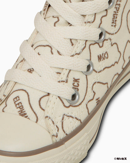 日本限定 CONVERSE X TABEKKO DOUBUTSU CHILD ALL STAR BS Z HI 聯名兒童帆布鞋