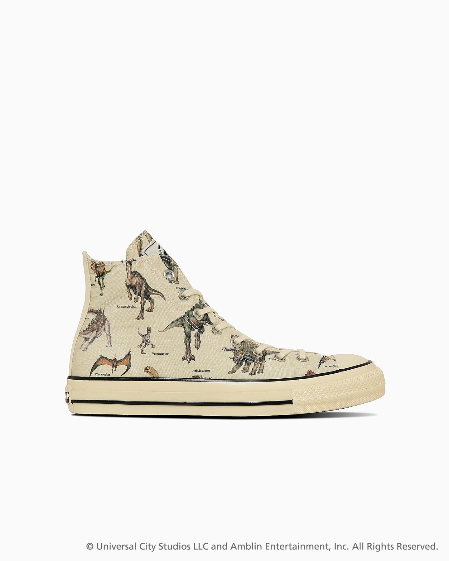 日本限定 CONVERSE ALL STAR AGED DP HI / JURASSIC PARK 侏羅紀公園聯名高筒帆布鞋