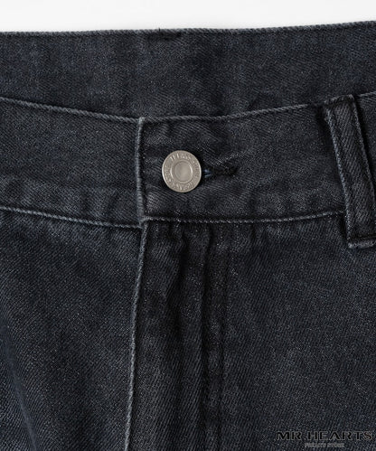 MR HEARTS VINTAGE WASH WIDE STRAIGHT DENIM 復古水洗牛仔褲