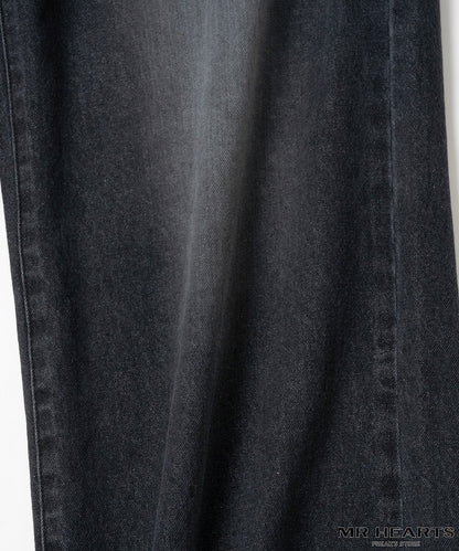 MR HEARTS VINTAGE WASH WIDE STRAIGHT DENIM 復古水洗牛仔褲