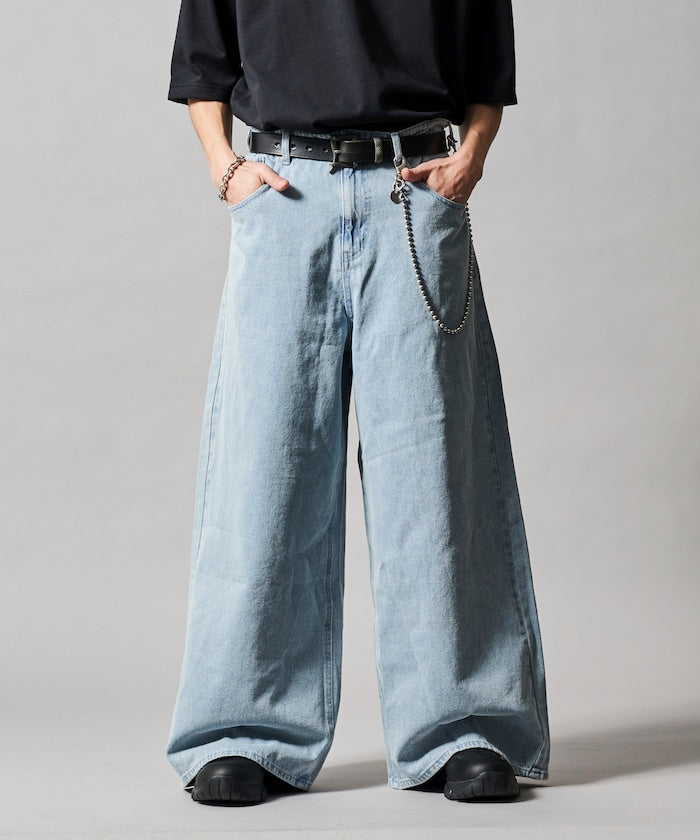 FREAK'S STORE 寬版喇叭剪裁牛仔褲