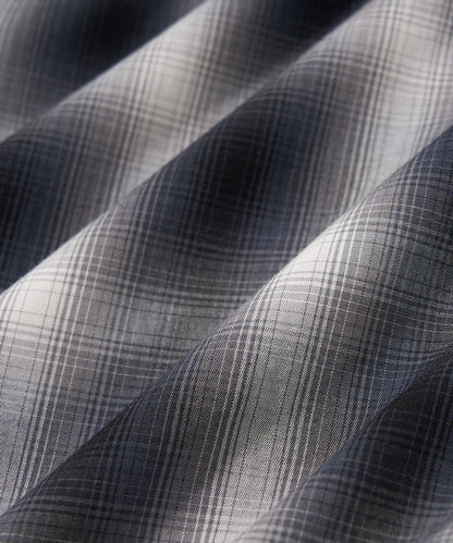 FREAK'S STORE NEW LOOSE FIT OMBRE CHECK SHIRT SS 短袖格紋襯衫