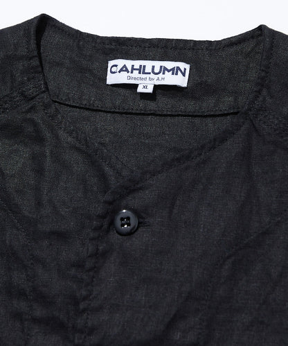 CAHLUMN Linen Baseball Shirt 亞麻短袖棒球衫