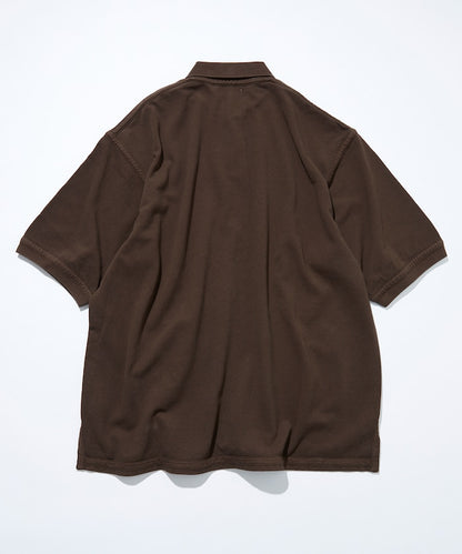 CAHLUMN Over dye Polo Shirt 品牌標誌POLO衫