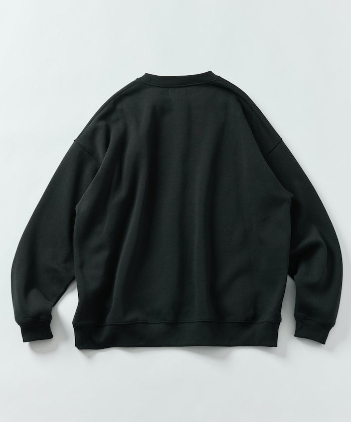 特價 FREAK'S STORE 寬版簡約刺繡圓領大學T