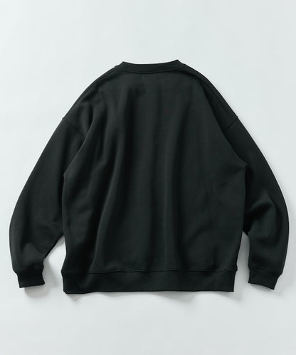 特價 FREAK'S STORE 寬版簡約刺繡圓領大學T