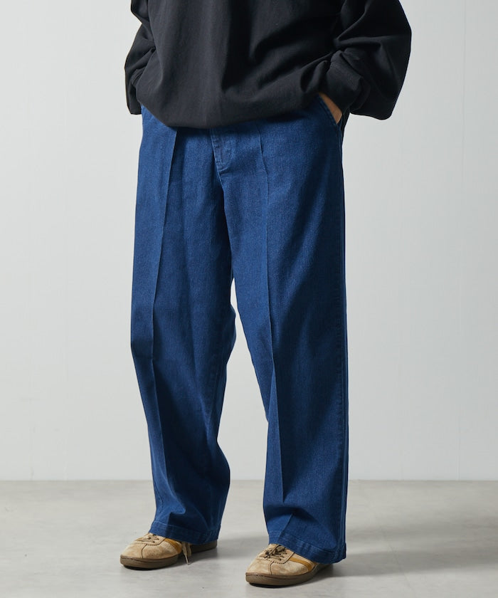 特價 FREAK'S STORE 半寬版休閒牛仔西裝褲