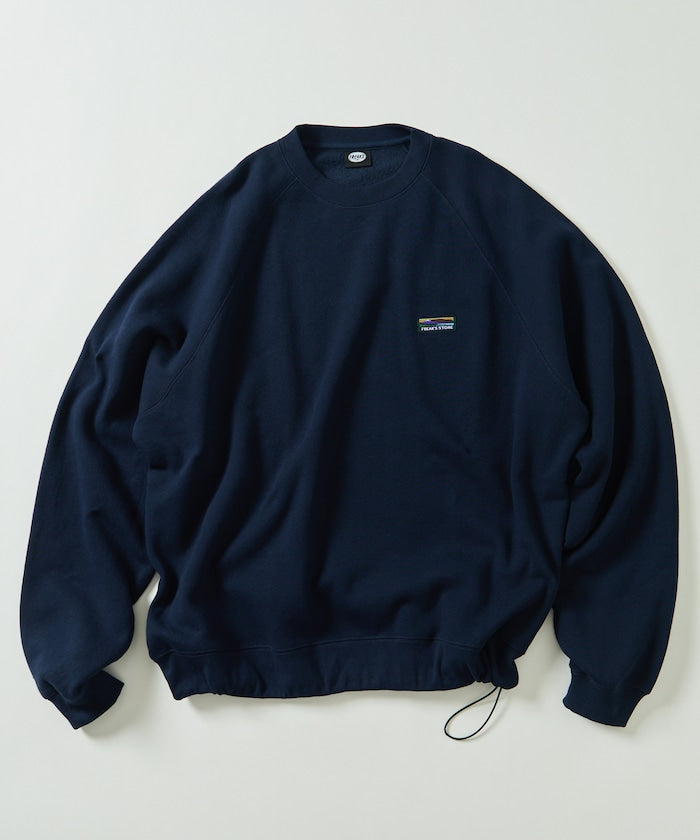 FREAK'S STORE 寬版簡約Logo抽繩大學T