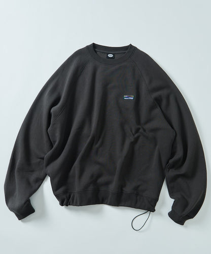 FREAK'S STORE 寬版簡約Logo抽繩大學T