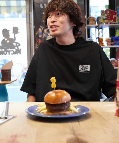 FREAK'S STORE x Burger Factory big silhouette back print crew neck T-shirt 印花短袖T恤