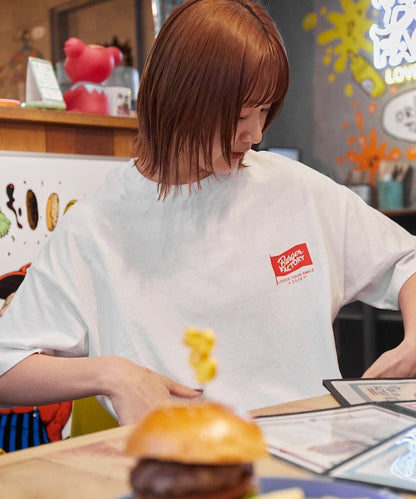 FREAK'S STORE x Burger Factory big silhouette back print crew neck T-shirt 印花短袖T恤