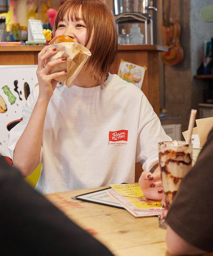 FREAK'S STORE x Burger Factory big silhouette back print crew neck T-shirt 印花短袖T恤