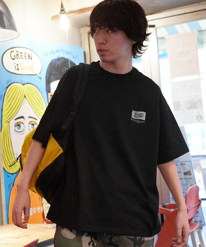 FREAK'S STORE x Burger Factory big silhouette back print crew neck T-shirt 印花短袖T恤