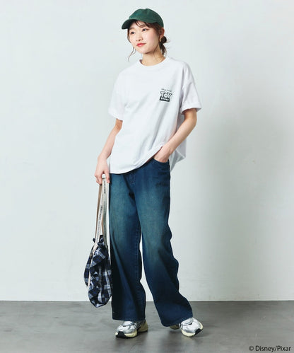 FREAK'S STORE x TOY STORY Big Silhouette Back Print Crew Neck T-Shirt / Pizza Planet 印花短袖T恤