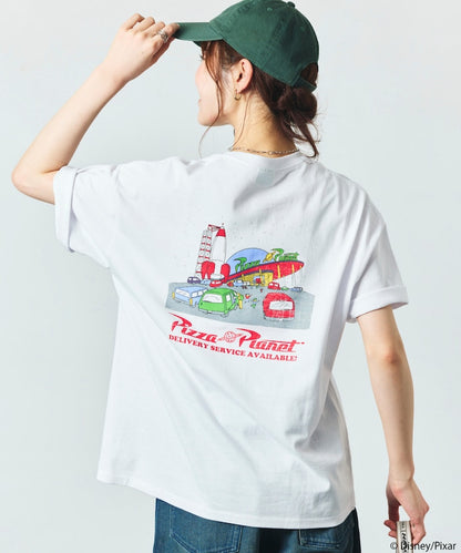 FREAK'S STORE x TOY STORY Big Silhouette Back Print Crew Neck T-Shirt / Pizza Planet 印花短袖T恤