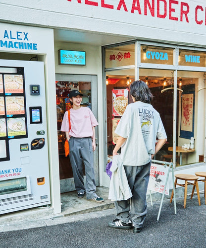 FREAK'S STORE x LUCKY ALEXANDER CHINA big silhouette back print crew neck T-shirt 印花短袖T恤
