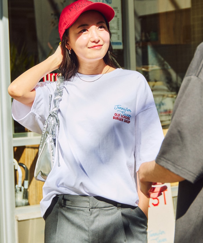 JENNIFER SEVEN × FREAK'S STORE 聯名限定 寬版圓領T恤