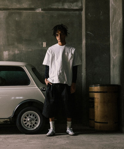 RED KAP 2TUCK BAGGY WIDE TWILL SHORTS PANTS 工裝短褲