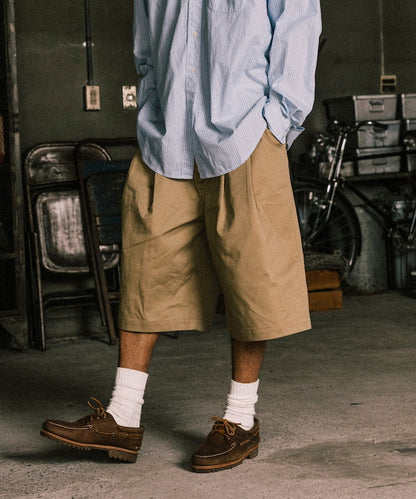 RED KAP 2TUCK BAGGY WIDE TWILL SHORTS PANTS 工裝短褲