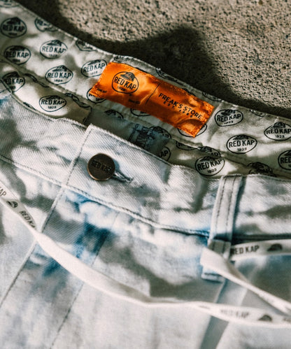 RED KAP 2TUCK BAGGY WIDE DENIM SHORTS PANTS 打褶牛仔短褲