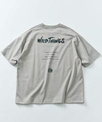WILD THINGS × FREAK'S STORE 寬版LOGO圓領短袖T恤上衣