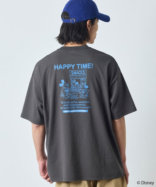DISNEY MICKEY HAPPY TIME 寬版短袖T恤上衣