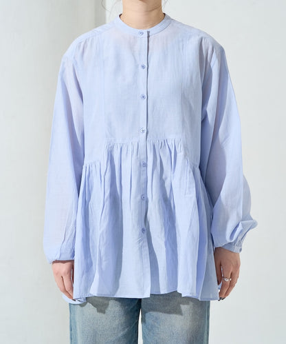 FREAK'S STORE 限定 輕透前扣抓皺襯衫