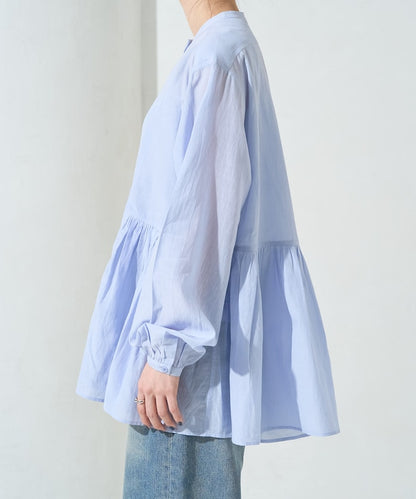FREAK'S STORE 限定 輕透前扣抓皺襯衫