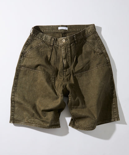 FREAK'S STORE Wide silhouette baggy double knee denim shorts 寬版牛仔短褲