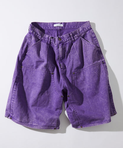 FREAK'S STORE Wide silhouette baggy double knee denim shorts 寬版牛仔短褲