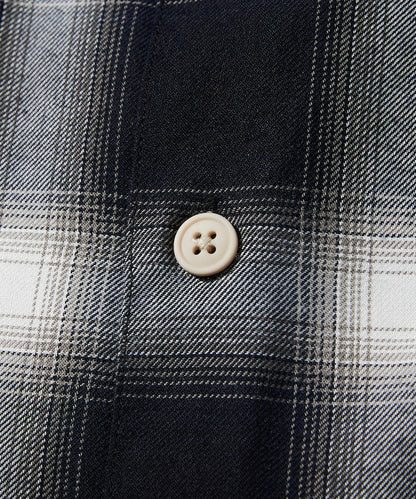 FREAK'S STORE Custom MLB short sleeve check shirt 短袖格紋襯衫