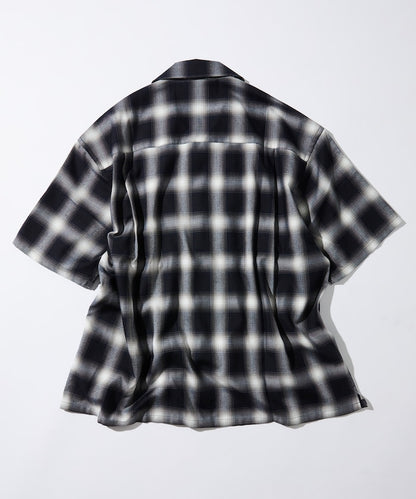 FREAK'S STORE Custom MLB short sleeve check shirt 短袖格紋襯衫