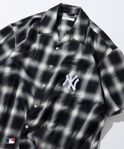 FREAK'S STORE Custom MLB short sleeve check shirt 短袖格紋襯衫