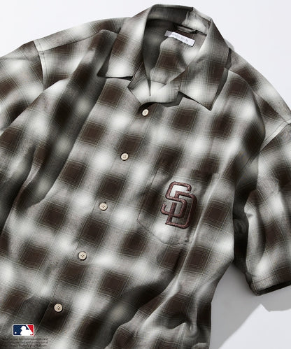 FREAK'S STORE Custom MLB short sleeve check shirt 短袖格紋襯衫