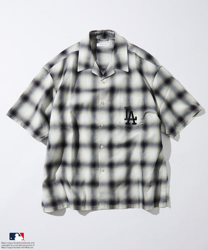 FREAK'S STORE Custom MLB short sleeve check shirt 短袖格紋襯衫