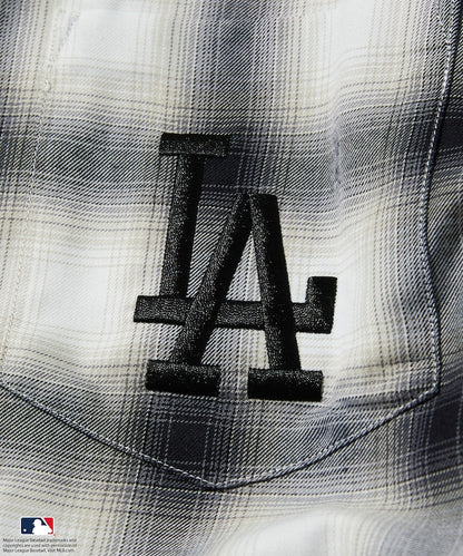 FREAK'S STORE Custom MLB short sleeve check shirt 短袖格紋襯衫