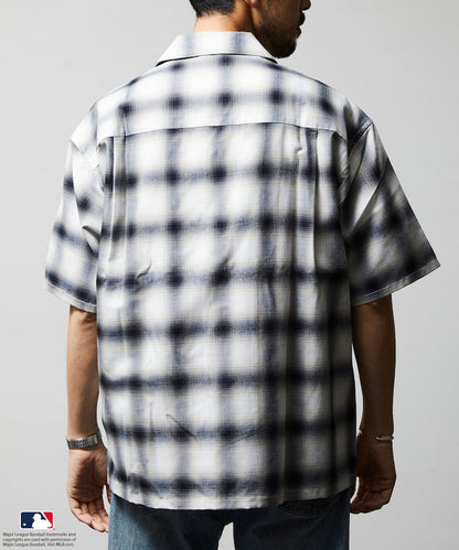 FREAK'S STORE Custom MLB short sleeve check shirt 短袖格紋襯衫