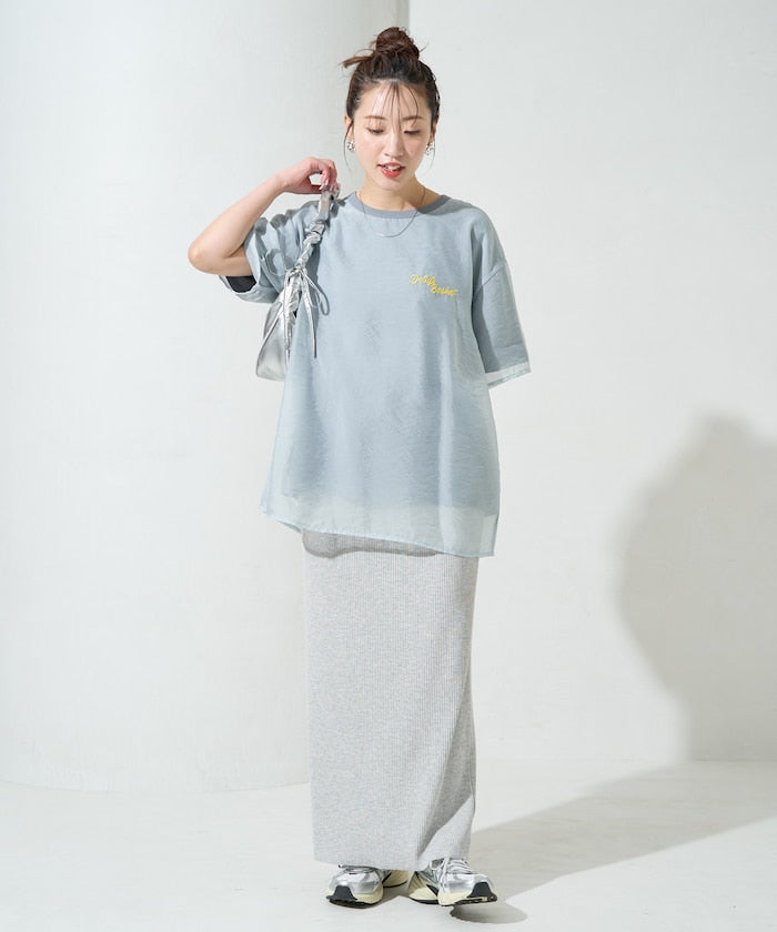 FREAK'S STORE 限定 透紗層次刺繡T恤