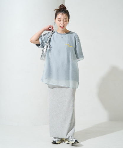 FREAK'S STORE 限定 透紗層次刺繡T恤