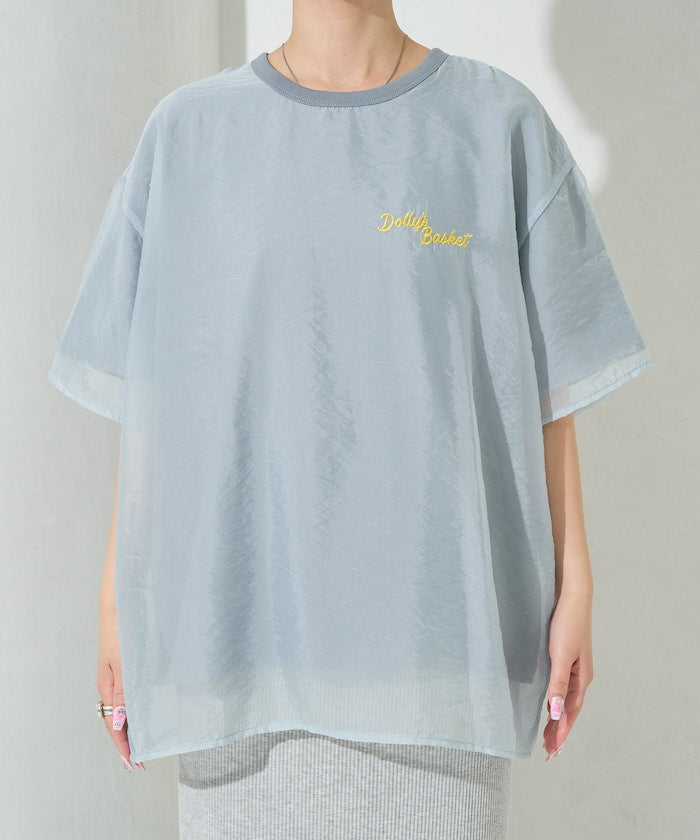 FREAK'S STORE 限定 透紗層次刺繡T恤