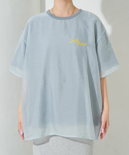 FREAK'S STORE 限定 透紗層次刺繡T恤