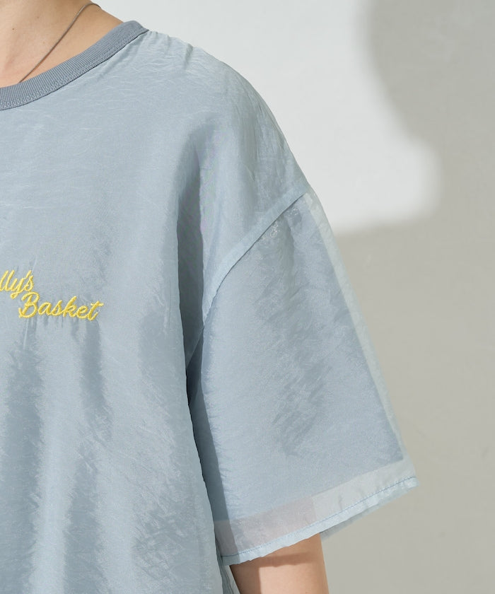FREAK'S STORE 限定 透紗層次刺繡T恤