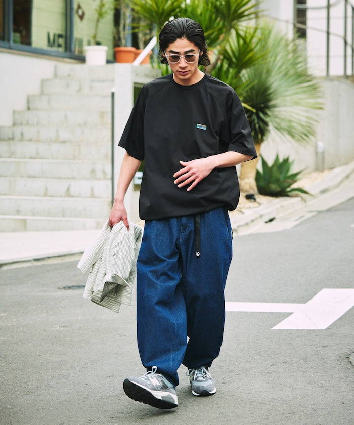 FREAK'S STORE Big silhouette amphibious raglan sleeve utility T-shirt / rash guard 寬版簡約短袖T恤
