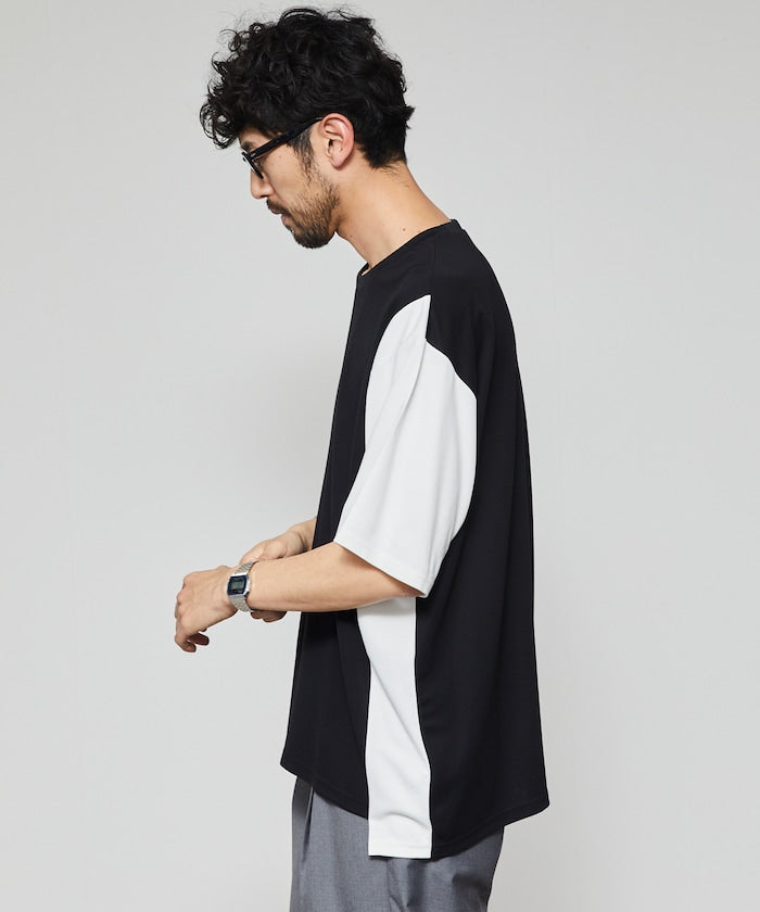 Firsthand UV protection Punch-on T-shirt 機能拼色短袖T恤